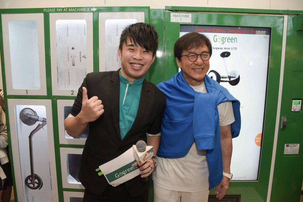 Wayne Emcee With Jackie Chan at GoGreen Singapore Opening Ceremony